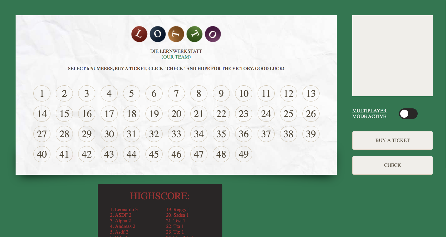 Lotto Game