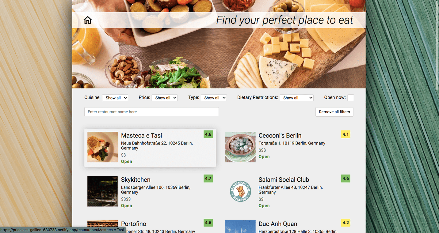 Restaurant Finder